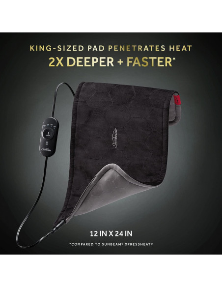 Almohadilla Térmica King-Size Sunbeam AdvancedHeat 30x61cm Almohadilla Térmica King-Size Sunbeam AdvancedHeat 30x61cm