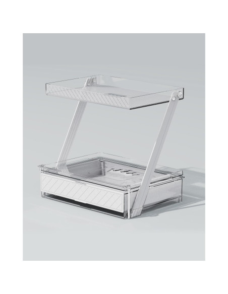 Organizador de Baño Neatora Acrílico Transparente 2 Niveles Organizador de Baño Neatora Acrílico Transparente 2 Niveles