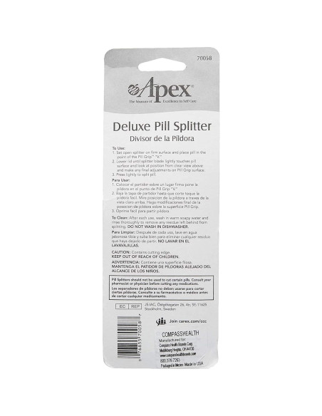 Cortador de Pastillas Apex Deluxe con Protector Retráctil Cortador de Pastillas Apex Deluxe con Protector Retráctil