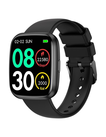 Reloj Inteligente EGQINR Negro 1.75" Bluetooth Monitor Salud Reloj Inteligente EGQINR Negro 1.75" Bluetooth Monitor Salud