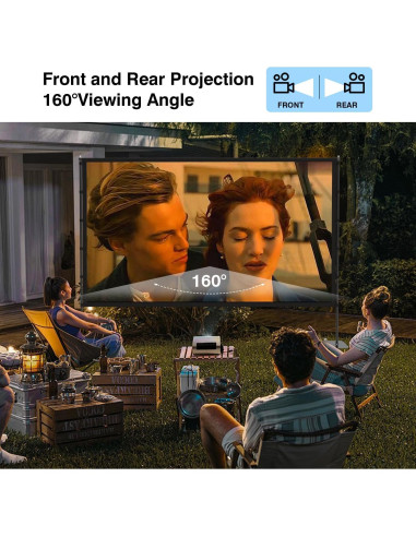 Pantalla de proyector portátil STWUI PS120 120" 16:9 4K HD