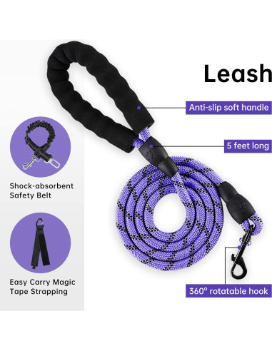 Arnés para Perros Pequeños IVY&LANE Ajustable Púrpura XS
