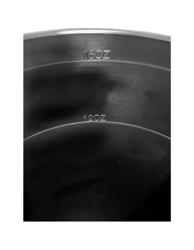 Tazas de café reutilizables Rolling Sands 60 Pk negras 480 ml
