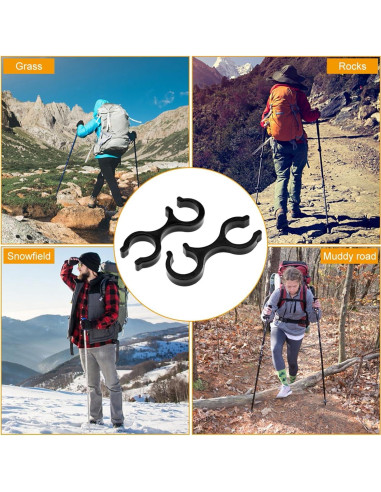 Juego de Puntas de Goma AbbiyyZ para Bastones de Trekking
