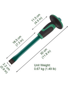 Cincel de Albañil Lestino 30 cm Acero Forjado Antideslizante 2