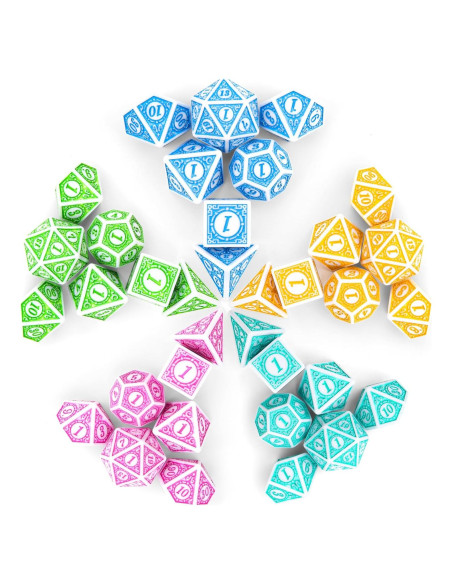 Dados Poliedricos Coyeekn 35 Piezas para DND y RPG Dados Poliedricos Coyeekn 35 Piezas para DND y RPG