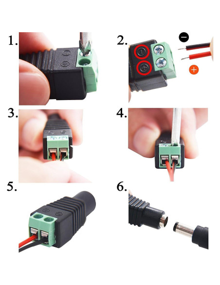 Adaptador de corriente 12V 1A Signcomplex para tiras LED Adaptador de corriente 12V 1A Signcomplex para tiras LED