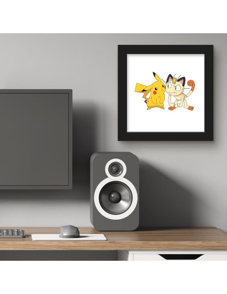 Arte de Pared Gallery Pops Pokémon Pikachu y Meowth 30.48 cm Arte de Pared Gallery Pops Pokémon Pikachu y Meowth 30.48 cm