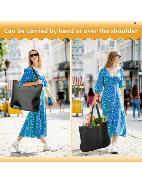Bolsa de Compras Reutilizable Nylon Impermeable 33x25.4x30.5 cm Bolsa de Compras Reutilizable Nylon Impermeable 33x25.4x30.5 cm