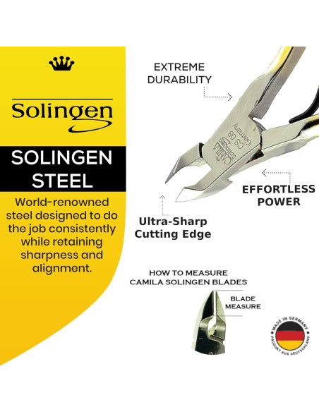 Cortador de Cutículas Profesional Camila Solingen 10.16cm 5mm Cortador de Cutículas Profesional Camila Solingen 10.16cm 5mm