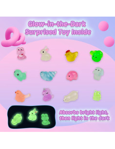 Set de 12 Bombas de Baño DOVIPE con Juguete Brillante 2