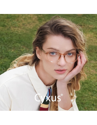 Gafas de Luz Azul Cyxus para Mujeres Redondas TR90 Rosa