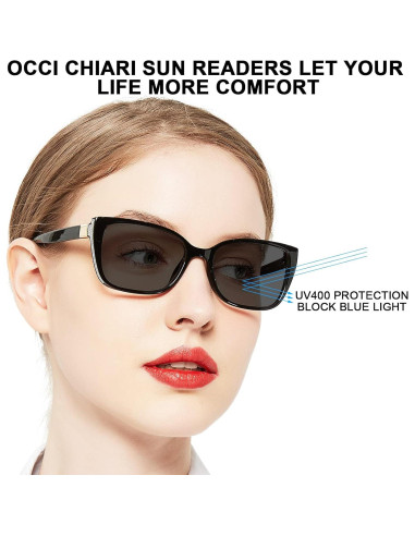 Gafas de Lectura Oversized OCCI CHIARI UV400 1.25x para Mujeres