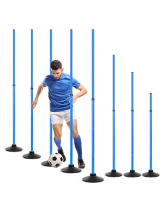 Postes de Agilidad Sonwyoung 8 Pcs PVC con Base de Goma