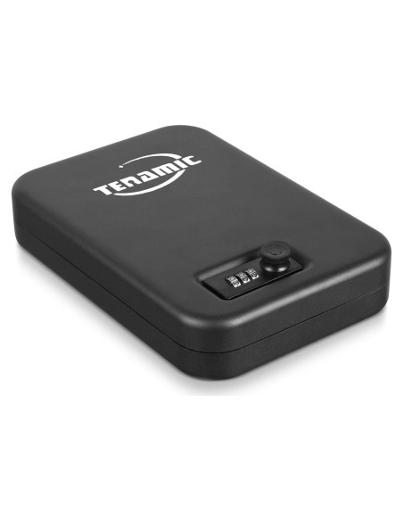 Caja Fuerte Portátil Tenamic para Pistolas de Acero 1.31kg Caja Fuerte Portátil Tenamic para Pistolas de Acero 1.31kg