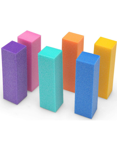 Paquete de 12 Bloques de Pulido de Uñas Senkary 4 Lados