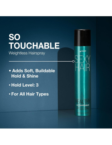 Laca para el Cabello SexyHair Saludable 266 ml - Sujeción Ligera