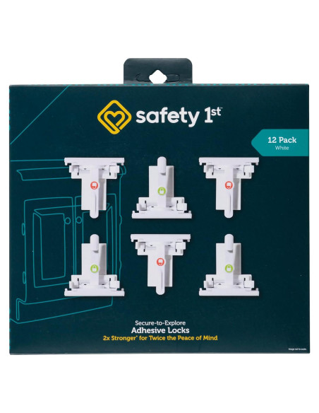Cerraduras Adhesivas Safety 1st Secure-to-Explore 12 Pzas Cerraduras Adhesivas Safety 1st Secure-to-Explore 12 Pzas