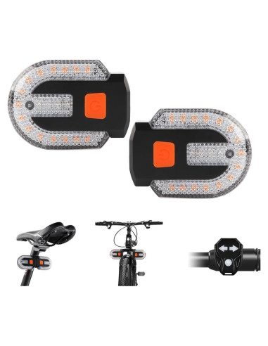 Luz Trasera de Bicicleta Teguangmei con Señal de Giro 5 Modos