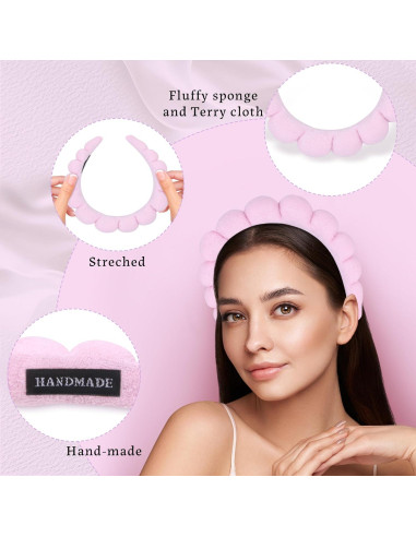 10 Bandas de Spa RAISEY para Maquillaje y Lavado Facial