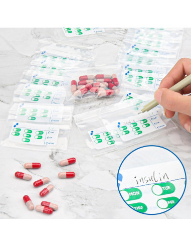 Bolsas para Pastillas 500 Unidades Pill Mill 7.62cm x 6.99cm