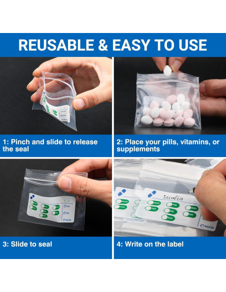 Bolsas para Pastillas 500 Unidades Pill Mill 7.62cm x 6.99cm Bolsas para Pastillas 500 Unidades Pill Mill 7.62cm x 6.99cm