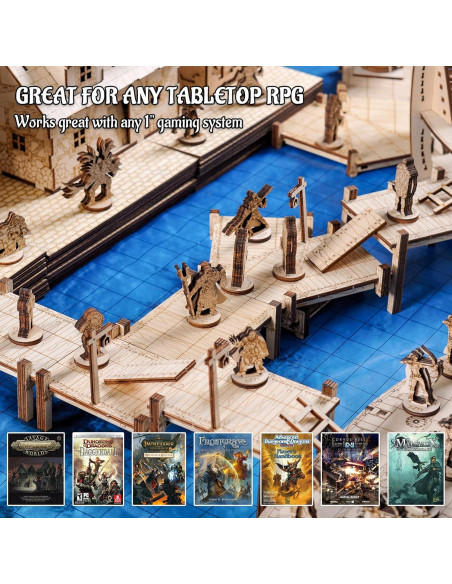 Conjunto Modular de Puente CZYY 7PCS para RPG 3D Conjunto Modular de Puente CZYY 7PCS para RPG 3D