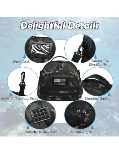 Bolsa de Regulador de Buceo SLINRKE Camuflaje 4 Compartimentos