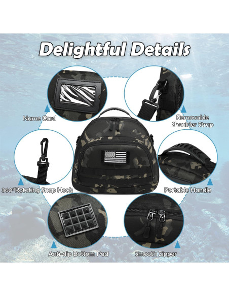 Bolsa de Regulador de Buceo SLINRKE Camuflaje 4 Compartimentos Bolsa de Regulador de Buceo SLINRKE Camuflaje 4 Compartimentos