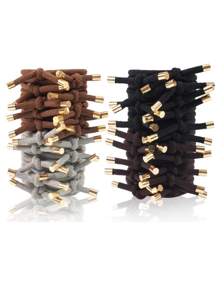 40 Gomas de Pelo Anudadas DealEachDay - 4 Colores, 5MM 40 Gomas de Pelo Anudadas DealEachDay - 4 Colores, 5MM