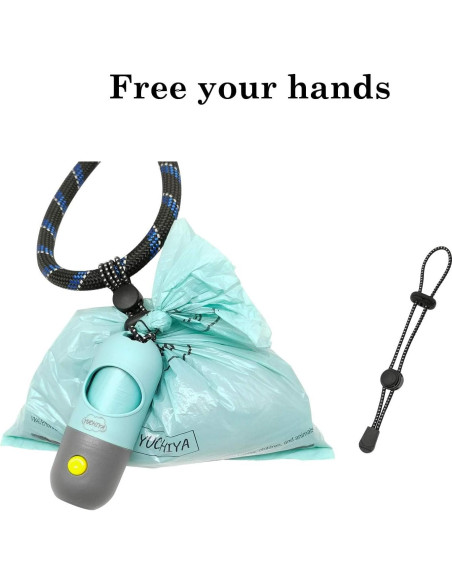 Dispensador de bolsas para excremento de perro YUCHIYA con linterna LED Dispensador de bolsas para excremento de perro YUCHIYA con linterna LED