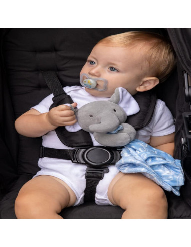 Manta Minky Elefante Azul Esenciales para Bebés Cuna