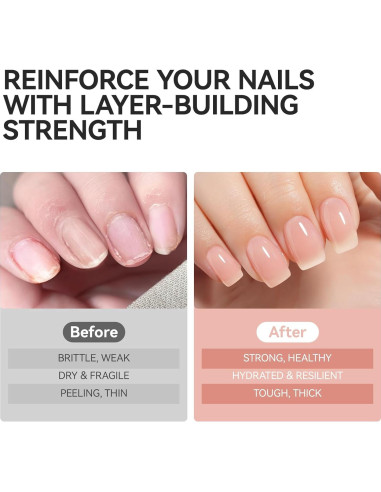 Gel Endurecedor de Uñas Gelike EC 15ml Rubor Nude 6 en 1