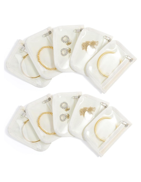 10 Bolsas de Joyería Transparente HOMEHIVE Antioxidantes 10 Bolsas de Joyería Transparente HOMEHIVE Antioxidantes