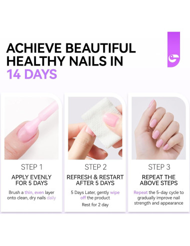 Gel Endurecedor de Uñas Gelike EC 15ml Rubor Nude 6 en 1
