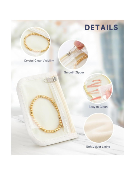 10 Bolsas de Joyería Transparente HOMEHIVE Antioxidantes 10 Bolsas de Joyería Transparente HOMEHIVE Antioxidantes