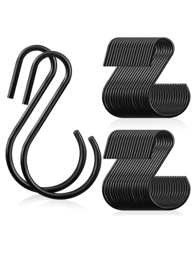 Ganchos S Sratte de Acero Inoxidable 4.4 cm - 60 Piezas