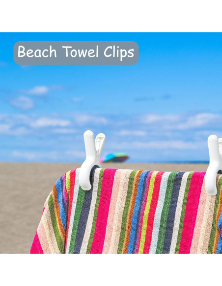 Clips para Toallas de Playa Sunkaioo - Paquete de 12 Unidades Clips para Toallas de Playa Sunkaioo - Paquete de 12 Unidades