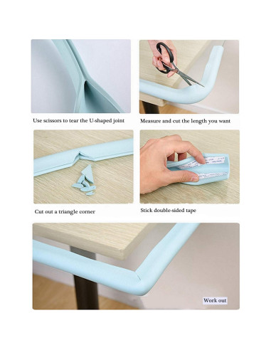 Protector de Esquinas M2cbridge 2m Gris Espuma NBR