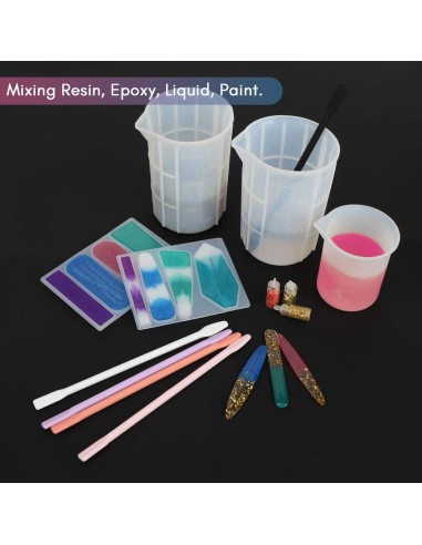 Paletas de Silicona Gartful 5 Piezas para Manualidades 16 cm