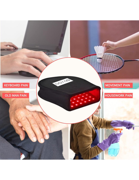 Guante Terapia Luz Roja DGQY 660nm 880nm Alivio Dolor Manos Guante Terapia Luz Roja DGQY 660nm 880nm Alivio Dolor Manos