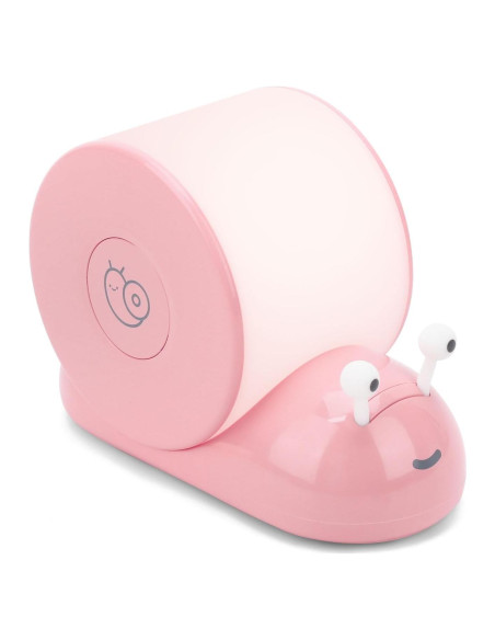 Lámpara de Mesa Caracol QANYI Rosa LED Recargable 800mAh Lámpara de Mesa Caracol QANYI Rosa LED Recargable 800mAh