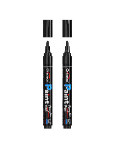 Marcadores Acrílicos Permanentes Negros Overseas - 2 Unidades