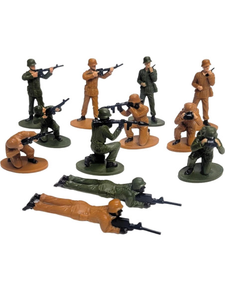 Figuras de Soldados Clásicos ZU 24 Piezas 5-7 cm Detalladas Figuras de Soldados Clásicos ZU 24 Piezas 5-7 cm Detalladas