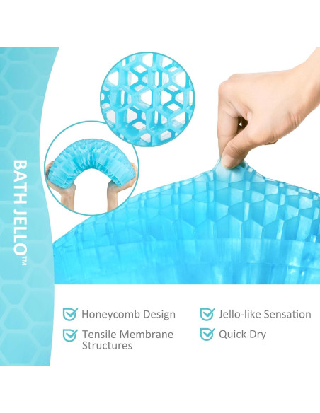 Almohada Lumbar de Gel Sunlit Aqua para Baño 38.1x21.8cm Almohada Lumbar de Gel Sunlit Aqua para Baño 38.1x21.8cm