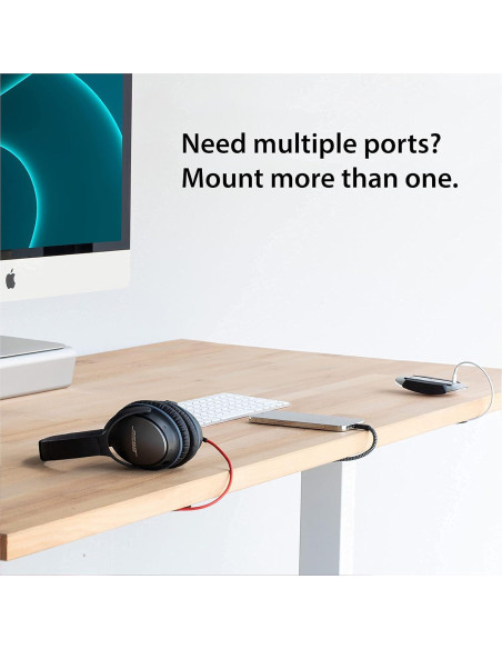 Organizador de Cables Elevation Lab QuickDraw - Paquete de 2 Organizador de Cables Elevation Lab QuickDraw - Paquete de 2