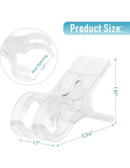 Pinzas para Toallas de Playa Lzttyee - Set de 8 Clips Antiviento Pinzas para Toallas de Playa Lzttyee - Set de 8 Clips Antiviento