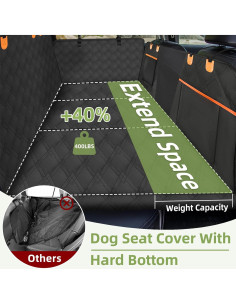 Extensor de Asiento Trasero para Perros Sandpoy 130x58cm Impermeable 2