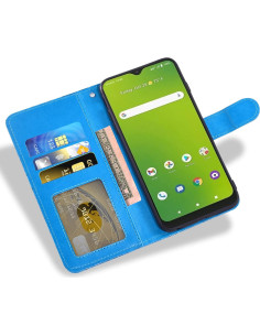 Funda de teléfono Asuwish para Cricket Icon 3/Splendor/AT&T Motivate 2 con protector de pantalla y billetera 2