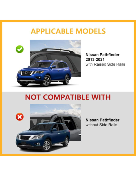 Barras Transversales Tuyoung para Nissan Pathfinder 2013-2021 Barras Transversales Tuyoung para Nissan Pathfinder 2013-2021